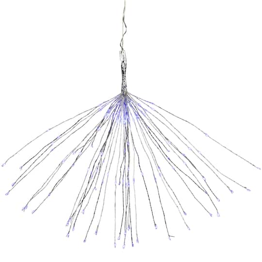 20" LED Lighted Firework Silver Branch Christmas Decoration By Northlight in Silver With Blue Lights | 13.5" x 20" | Michaels®